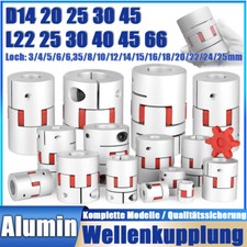 Wellenkupplung / Klauenkupplung Flexibel - 3/4/5/6/6,35/8/10 ~ 25 Motorkuppplung