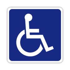 Aufkleber rollstuhl behindert - aufkleber,