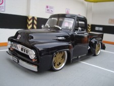 1:18 Ford F100 Pick up Hot Rod Tiefer Tuning mit 22 Zoll Budnik Echt Alu Felgen 