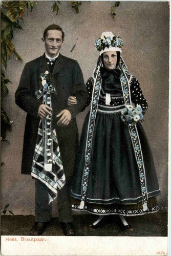 Hessisches brautpaar tracht - brautpaar,