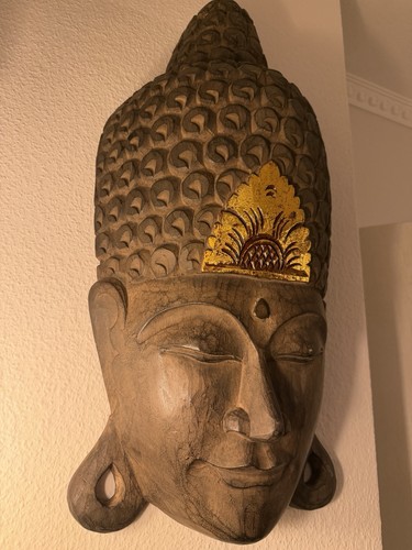 Große buddha wandmaske 65cm - wandmaske,