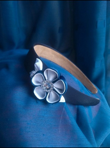 Eleganter marineblauer ring - marineblauer,