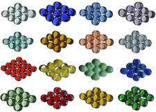 1 kg incl. Porto Glasnuggets Muggelsteine Glassteine in 40 Farben + Farbenmix