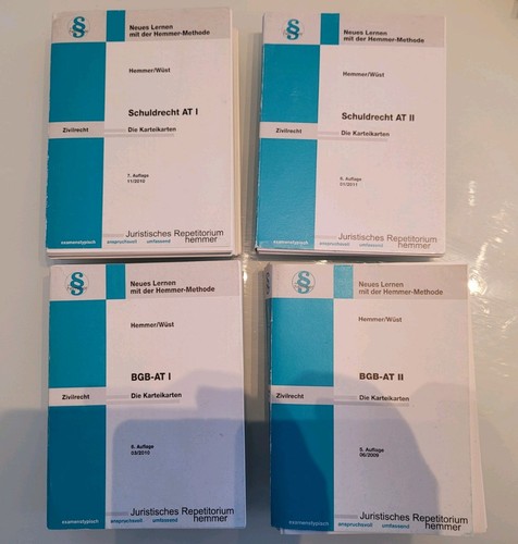 4xkarteikarten jura zivilrecht - 4xkarteikarten,