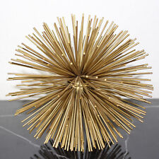 Metall Skulptur Gold Strahlenförmig Modern Art Deco Tischdeko Dekoration
