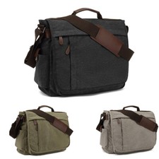 MoFut Herren Damen Schultasche Arbeitstasche Aktentasche Umhängetasche Canvas