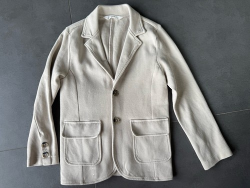 Mango sakko feinstrick beige - feinstrick,