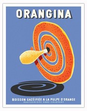 Orangina carbonated drink with - orangina,