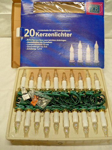 Lichterkette kerzen f - 20,
