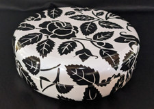 Blechdose gawol - Heinemann Chocolatier - schwarze Rose - schwarz-weiß - selten!