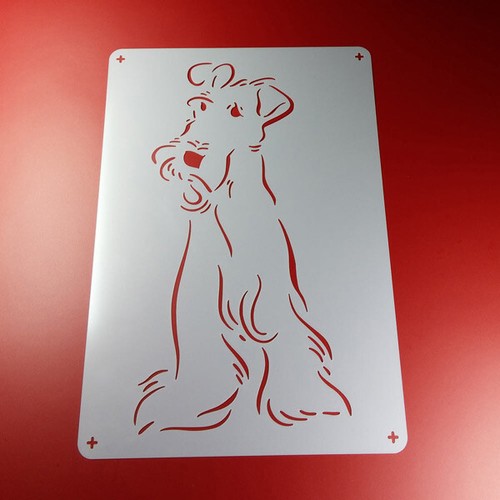 Schablone hund schnauzer - schablone,
