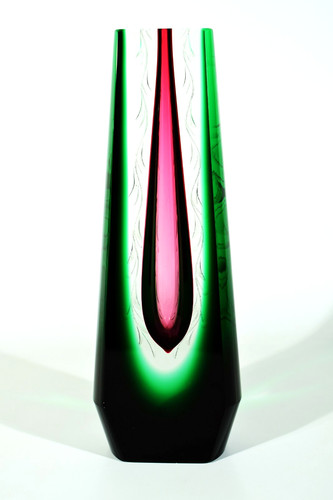 Exbor czech glas vase - glas, °