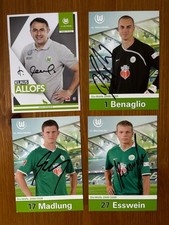 4 alte original Autogramme VfL Wolfburg RAR