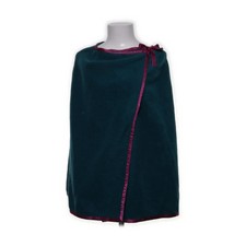 Poncho, Größe: M, Grün/Pink, Fleece, Damen #1PE