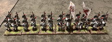 28mm Spanische Infanterie Perry Kunststoff schön bemalt 6 Sockel à 4 Figuren insgesamt 24