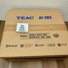 TEAC AI-303-B Schwarz Desktop Audio Verstärker Bluetooth USB Eingang Hi-Res Neu