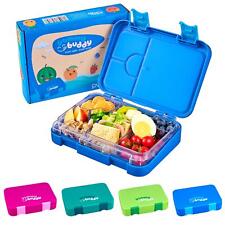 Kinder Brotdose mit Klick-Verschluss u. 6 Fächern Snackbox Lunchbox Vesperdose