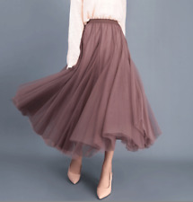 Damen Langrock Tutu Tüll Rock