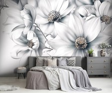 Fototapete Blumen Natur Weiß