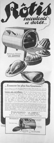 Werbung 1928 cornue - la,