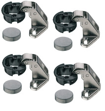 4x Glastürscharniere