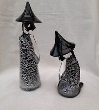 Murano Kunst Glas Chinesische Ehemann & Frau Figuren