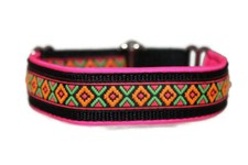 Hundehalsband Mexiko Neonpink