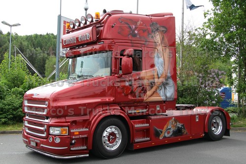 Lkw foto scania truck rot - lkw,