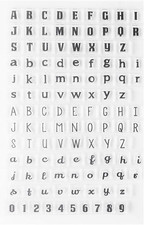 Silikonstempel Buchstaben Klein, buchstaben stempel Clear Stamps Alphabet Siliko
