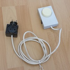 Steckdosen Dimmer  / Drehschalter / Helligkeitsregler bis 300 W Kabel 190 cm