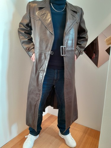 Ledermantel trenchcoat - ledermantel,