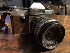 Alte SLR Kamera Pentacon Praktica PL nova IB Custom Bronze Carenar 1:2.8/35mm