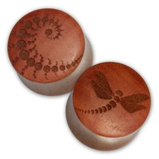 Laser Holz Ohr Plug Libelle