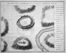 1750 Rom Rome Romulus Plan Italien Italia Italy map Kupferstich engraving