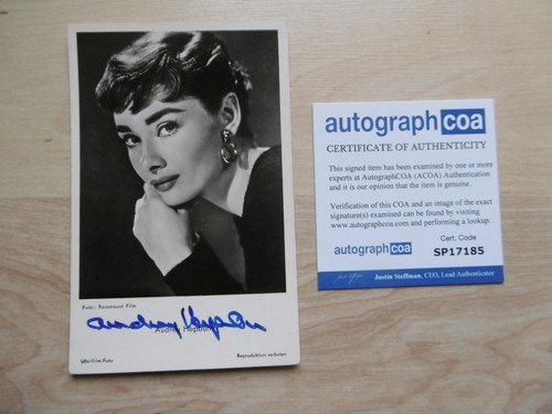 Audrey hepburn autogramm - hepburn,