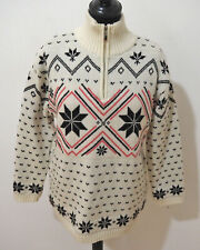 Damen Norweger Strick Pullover Grösse 38 Windstopper I440