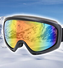 Skibrille Vollsicht Herren Damen SCHWARZ verspiegelt S3 Getönt Dunkel 600 -3G1r