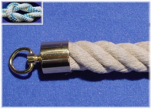 Seilendkappe 40mm messing - seilendkappe,