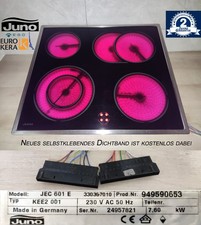 Juno JEC 601 E HiLight Kochfeld m. EuroKera® Glaskeramik und 2Jahren Garantie
