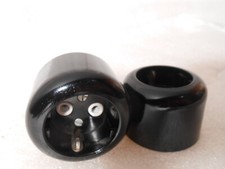 neuw. Orig. Bakelit Steckdose Schuko Aufputz schwarz alt antik Schalter