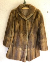 Helle Pelzjacke - Gr. 38/40, echter Pelz, Jacke, Felljacke, Fell, Nutria