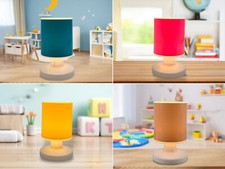 Nachttischlampe Kabellos 5 Farben Kinderlampe per USB aufladbar für Kinderzimmer