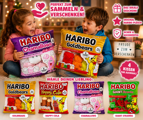 Haribo plüschkissen xxl - plüschkissen,