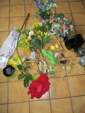 Deko Kunstblumen Blumen - 1 große Rose Figuren Hexe Mädchen Junge Waldwichtel