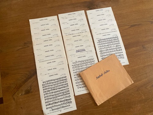 Noten amboß polka - noten:, "amboß-polka