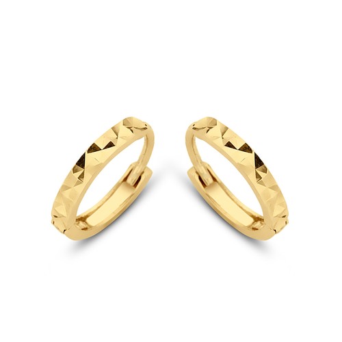 Creolen klappcreolen echt - creolen, gold