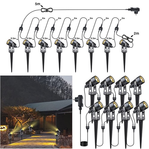 12er set gartenstrahler mit - gartenstrahler,