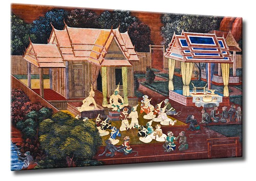 Leinwand bild anbetung - bild, tempel