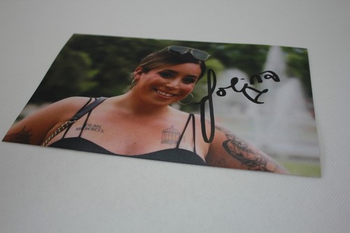 Jolina mennen signed foto - jolina,