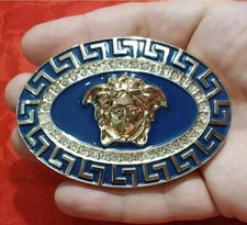 VERSACE. Neu. Goldblauer Ton